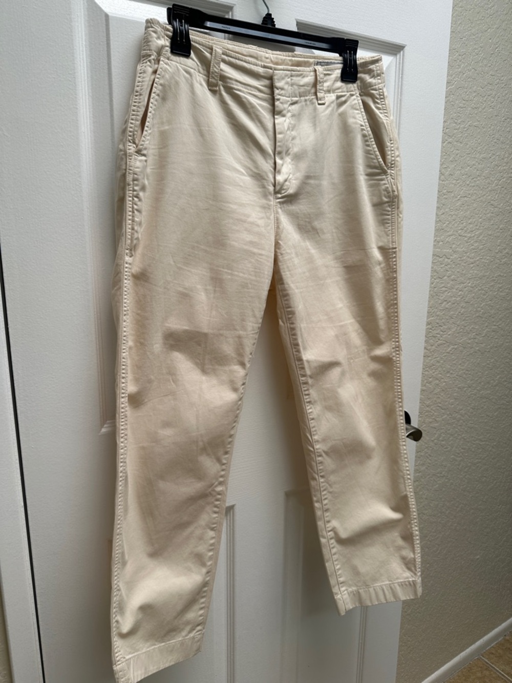 GAP Women's Cream Ankle Chinos